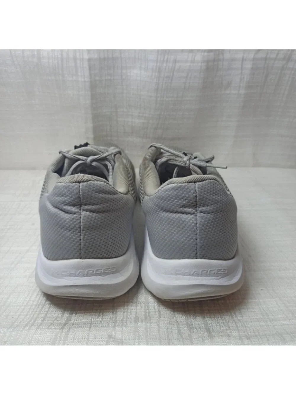 UNDER ARMOUR Charged Pursuit 2 Grey Mesh Running Shoes Mens Size 14 3024878-104